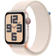 Apple Smartwatches Apple Watch SE + Cellular 44mm Starlight Aluminium Case Starlight Sport Loop