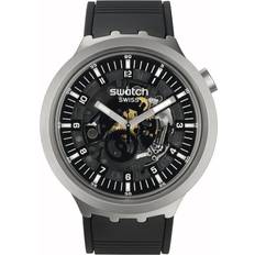 Swatch Hesalit (Akryl) - Unisex Armbandsur Swatch Dark Irony (SB07S105)