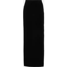 Norma Kamali Side Slit Long Skirt in Black Black. also in L, XS Black