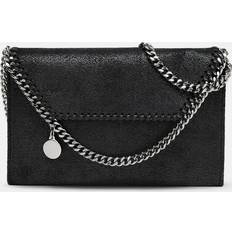 Stella McCartney Womens Black Falabella Vegan-leather Cross-body bag 13x21.5x3cm