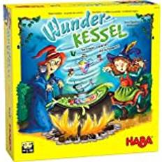 Haba Interaktiva djur Haba 305216 Magic Cauldron- A magically twisted memory movement game for 2 to 4 sorcerer‘s apprentices from 5 to 99 years- English Instructions Made in Germany