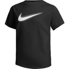 Nike T-shirts Barnkläder Nike Big Kid's Multi Dri-FIT Graphic Training Top - Black/White