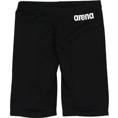 Arena Boy's Solid Swim Trunks - Black/White