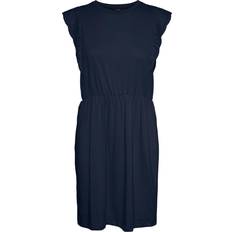 Vero Moda Bomull - Dam - Korta klänningar Vero Moda Hollyn Short Dress - Navy