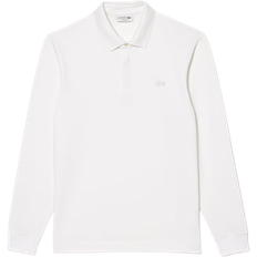 Lacoste Herr - Stretch Pikétröjor Lacoste Smart Paris Long Sleeve Stretch Polo Shirt - White
