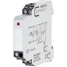 Metz Connect Reläer & Kontaktorer Metz Connect Coupler module 24, 24 V AC, V DC max 1 change-over 11061513 1 pcs