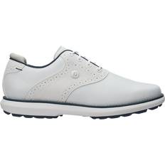 FootJoy 47 - Herr Golfskor FootJoy Wn Fj Traditions Spikeless Golfskor White/Blue/Grey