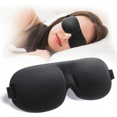 Shein 3D Shaped Eye Sleep Mask, 1 Piece Winter Eye Mask Blindfold Cover with Elastic Band, Light Blocking, Breathable & Soft Eye Cover for Sleeping, Travel, Nap, Airplane, Yoga, Travel Essentials for Women, Black Friday