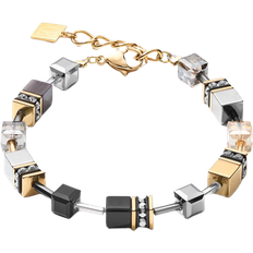 Coeur de Lion Geocube Bracelet - Gold/Silver/Multicolour