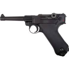 Pistoler Luger P08 4 Inch GBB Full Metal Pistol - Black