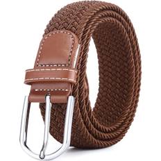 Shein Bruna Accessoarer Shein Men's Fashionable Simple Casual Polyester Stretch Knit Buckle Belt Gift For Boyfriend And Father
