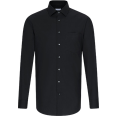 52 - Herr Skjortor Seidensticker Smart Essentials Poplin Business Shirt - Black