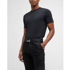 Herr - Skinn T-shirts & Linnen Tom Ford Men Basic T-shirt - Black
