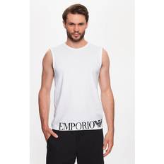 Emporio Armani Linnen Emporio Armani Underkläder för män, glänsande stor logotyp, t-shirt, vit, XL, Vit