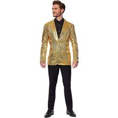 OppoSuits Maskeradkläder OppoSuits Suitmeister sequins gold blazer