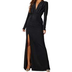 Enfärgade - Långa klänningar - Stretch Bubbleroom Laurette Sparkling Gown - Black