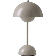 LED-belysning Bordslampor &Tradition Flowerpot VP9 Grey/Beige Bordslampa 29.5cm