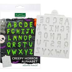 Katy Sue Creepy Horror Alphabet silikoneform Chokoladeform