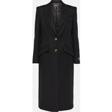 Versace Kappor & Rockar Versace Medusa wool-blend coat black