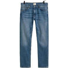 Gant Regular Fit Jeans - Mid Blue Worn In