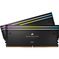 Corsair 6000 MHz - 64 GB - DDR5 RAM minnen Corsair Dominator Titanium RGB Black DDR5 6000MHz 2x32GB (CMP64GX5M2B6000C30)