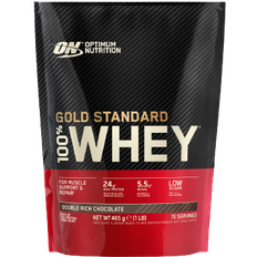 Förbättrar muskelfunktion - Isolat Proteinpulver Optimum Nutrition Gold Standard 100% Whey Double Rich Chocolate 450g