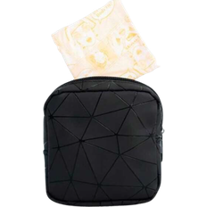 Shein Necessärer Shein Geometric Pattern Storage Bag - Black