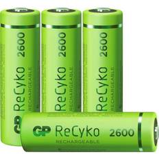 GP Batteries AA (LR06) - Batterier Batterier & Laddbart GP Batteries ReCyko Rechargeable AA 2600mAh 4-pack