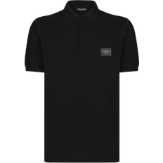 Dolce & Gabbana Bomull - Herr T-shirts & Linnen Dolce & Gabbana Cotton Piqué Polo T-shirt - Black