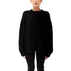 Almada Label Flo Crewneck Sweater - Black