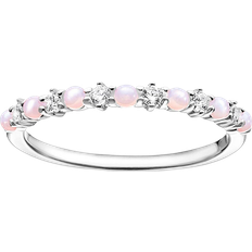 Thomas Sabo Ring - Silver/Pink/Transparent