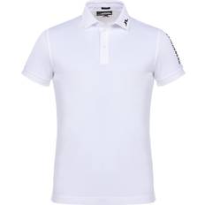 Herr - Polyester Pikétröjor J.Lindeberg Tour Tech Reg TX Jersey Polo Shirt Men - White