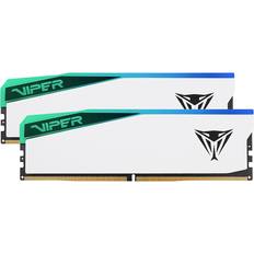 6200 MHz - 64 GB - DDR5 RAM minnen Patriot Viper Elite RGB White DDR5 6200MHz 2x32GB ECC (PVER564G62C42KW)