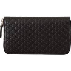 Gucci Black Wallet Leather Zipper wallet