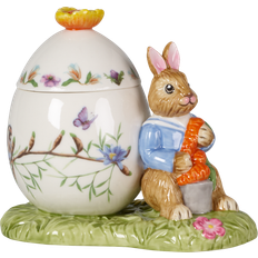 Villeroy & Boch Påskdekorationer Villeroy & Boch Bunny Tales Egg Jar Max with Carrot Multicoloured Påskdekoration 11cm