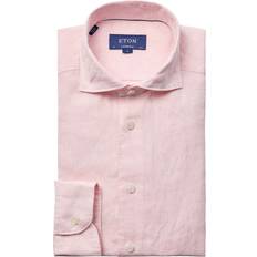 Eton Dam Överdelar Eton Linen Shirt in Pink Barrie 16.5"