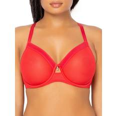 Curvy Couture All You Mesh Bra Diva Red