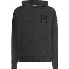 Moncler Herr - M Tröjor Moncler Knitted wool and cashmere hoodie grey