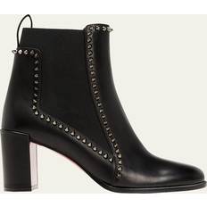 Christian Louboutin Dam Ankelboots Christian Louboutin Womens Black Line Spikes Leather Heeled Ankle Boots Eur Women