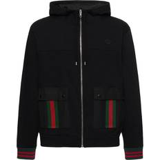 Gucci Herr - Svarta Kläder Gucci Black Jersey Jacket With Web Detail