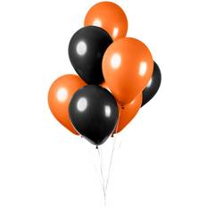Fiesta Latexballonger Black/Orange 10pcs