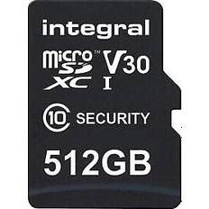 Integral 512 GB Minneskort Integral microSDXC Class 10 UHS-I U3 V30 100/60MB/s 512GB