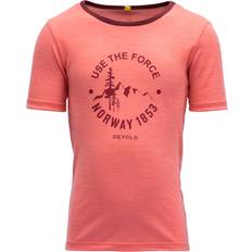 Devold Överdelar Devold Kid's Force Merino T-shirt - Coral