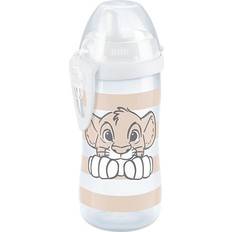 Nuk Maskintvättbar Nappflaskor Nuk Första val barnkopp småbarn 12 månader läckagesäker härdad pip klämma och skyddskåpa BPA-fri 300 ml Disney Lion King 10255659 förpackningen kan variera