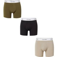 Calvin Klein Linne Underkläder Calvin Klein Boxer Brief 3pk Napa/ Winter Linen/ Black
