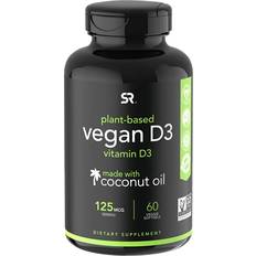 Sports Research Vegan Vitamin D3 5000iu 125mcg with Coconut Oil Vitamin