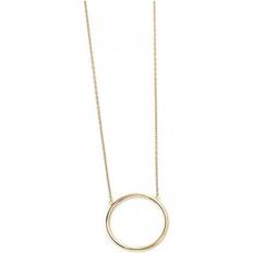 Elements Gold 9CT Yellow Gold Open Circle Necklace GN224