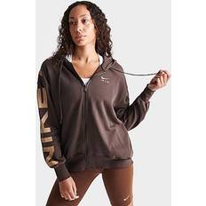 Nike Women's Sportswear Air Fleece Oversized Full-ZIp Hoodie Baroque Brown/Hemp