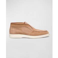 Santoni Men's Detroit Suede Sneaker Loafers Tan 10.5D