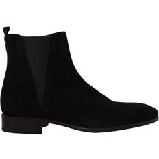 Dolce & Gabbana Herr Chelsea boots Dolce & Gabbana Black Suede Leather Chelsea Mens Boots Shoes EU39.5/US6.5